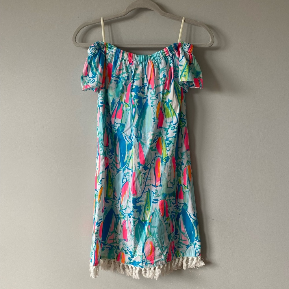 Strapless Lilly Pulitzer Sailboat Sundress | Size XS